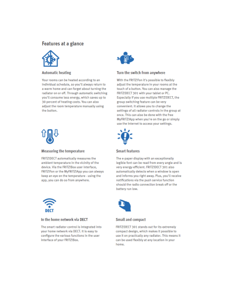 FRITZ!DECT 301 Intelligente radiatorknop voor de CV