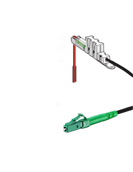 SC-APC/LC-APC AT01 Attema GROEN-GROEN Glasvezelkabel