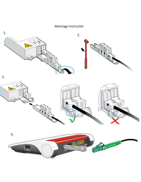 SC-APC/LC-APC AT01 Attema GROEN-GROEN Glasvezelkabel