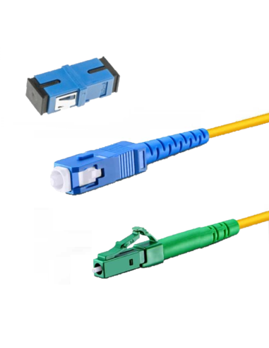 SC-LC BLAUW (SC-UPC/LC-APC) glasvezelkabel-set