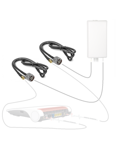 LTE antennekabel 1 meter coax N-Male naar SMA-Male