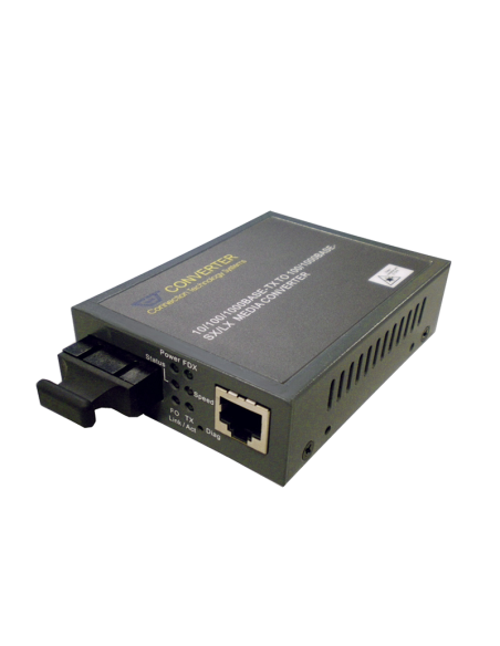 CVT 3002 DR Universele glasvezel mediaconverter FTTH SC-UPC naar RJ45 (type PtP, AON)